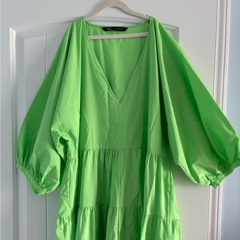 ZARA tiered maxi dress